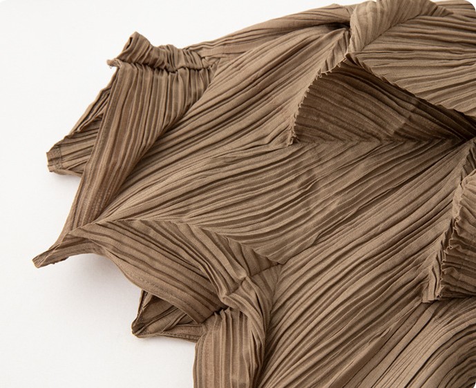 Geometric Pleats - pleated fabric close-up