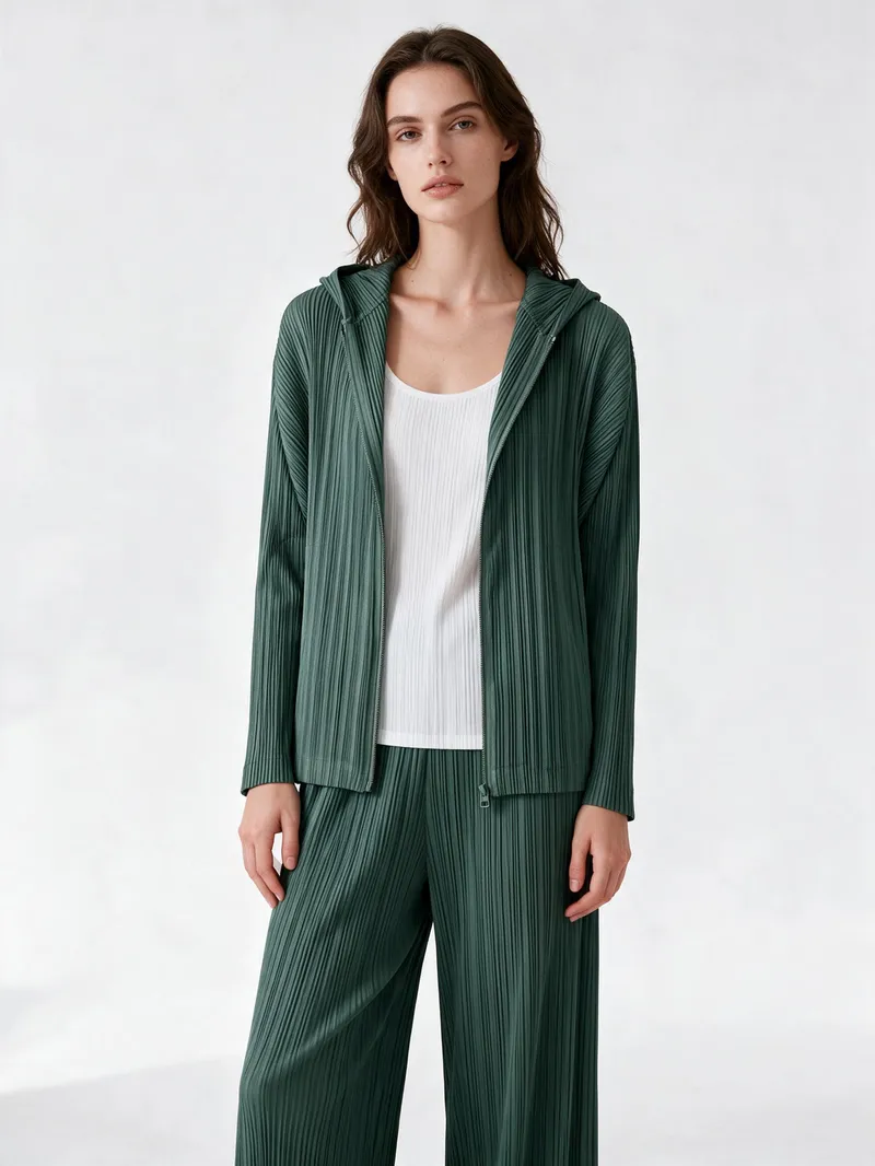 Pleated Coat 18 - Coats & Outerwear - Women by SUZHE PLEATS