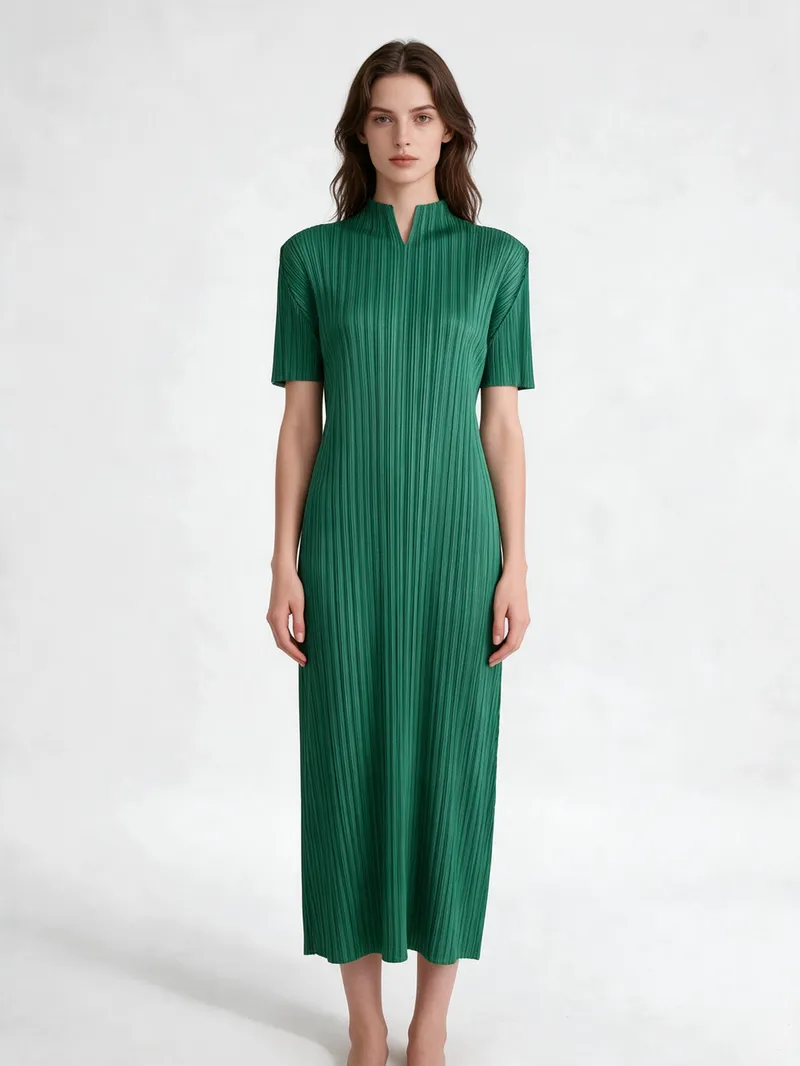 Pleated Dress 02 - Dresses - Women by SUZHE PLEATS