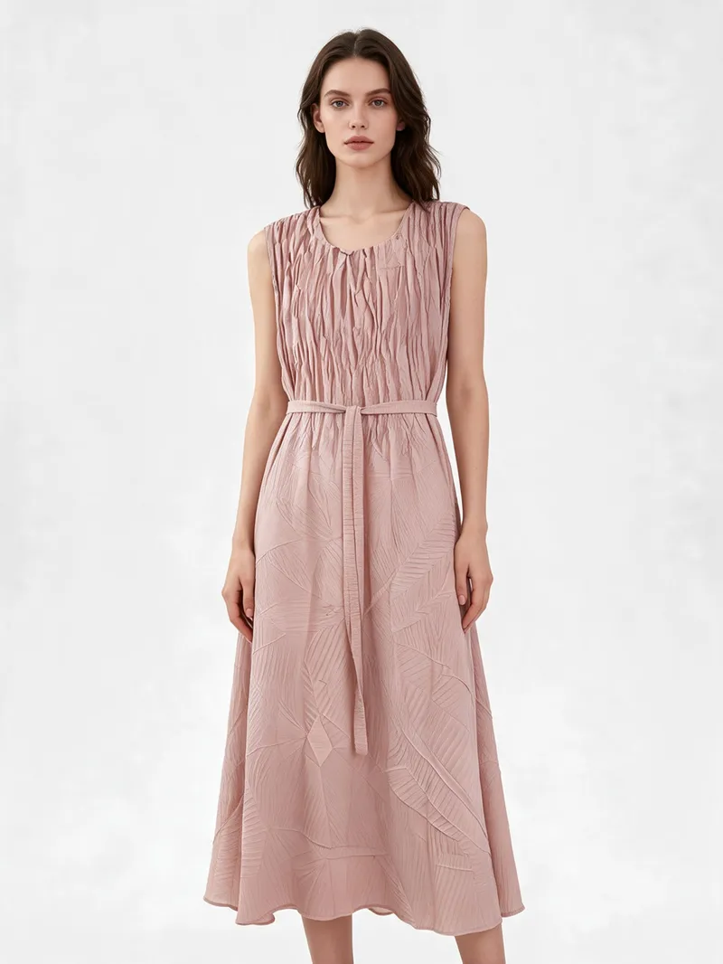 Pleated Dress 04 - Dresses - Women by SUZHE PLEATS
