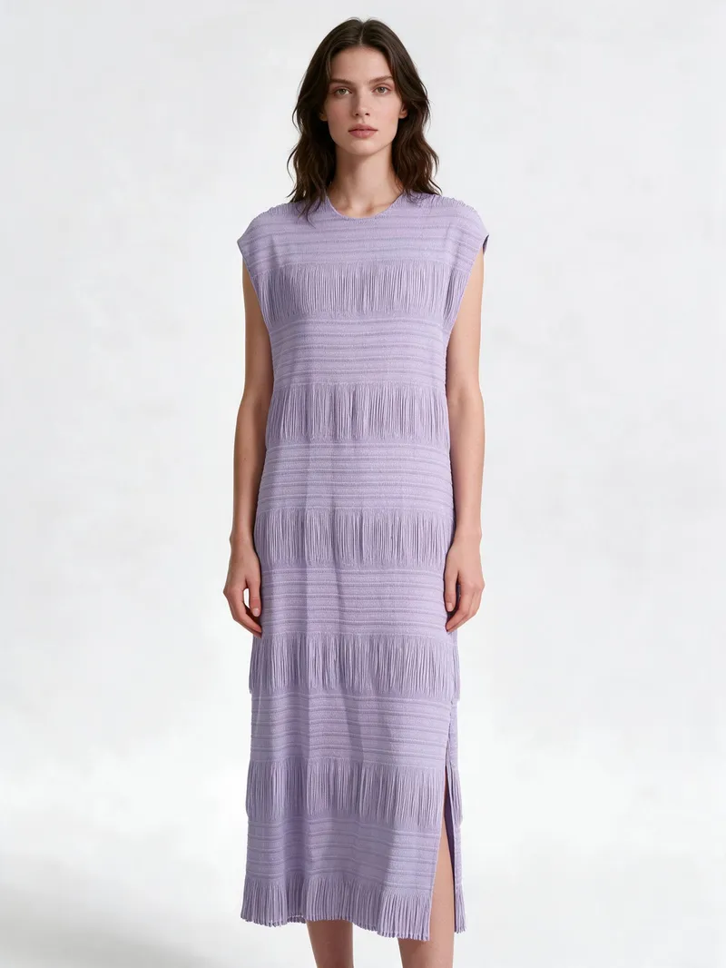Pleated Dress 12 - Dresses - Women by SUZHE PLEATS