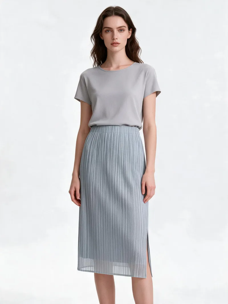 Pleated Skirt 02 - Skirts - Women by SUZHE PLEATS