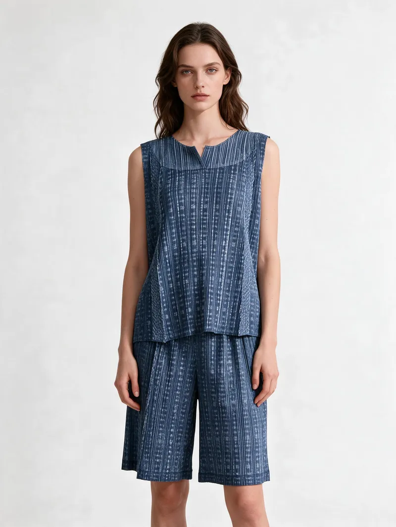 Pleated Suit 02 - Pleated Suits - Women by SUZHE PLEATS