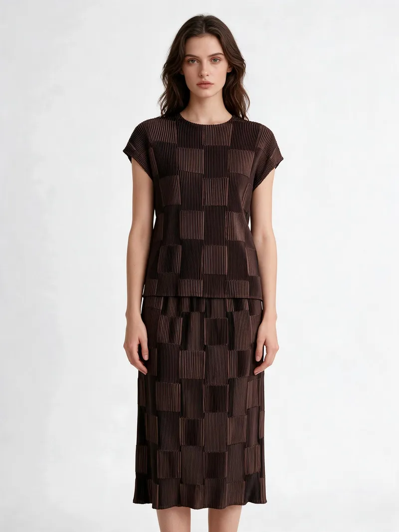 Pleated Suit 09 - Pleated Suits - Women by SUZHE PLEATS