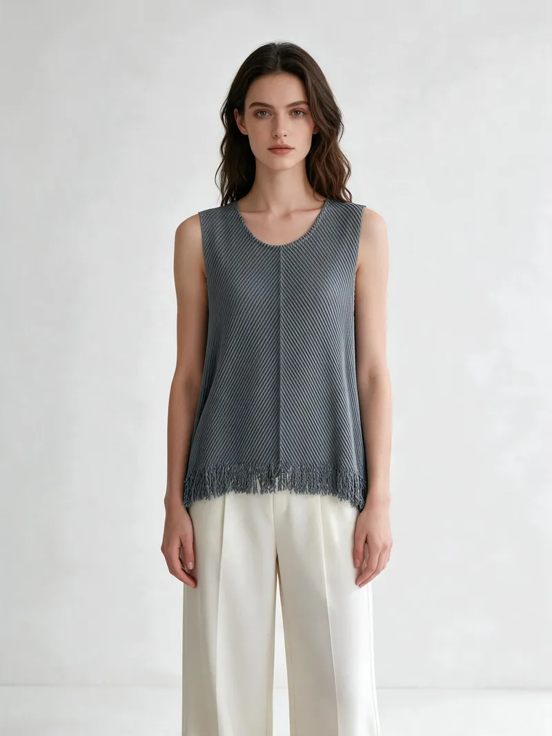 Pleated Top 13 - Tops - Women by SUZHE PLEATS