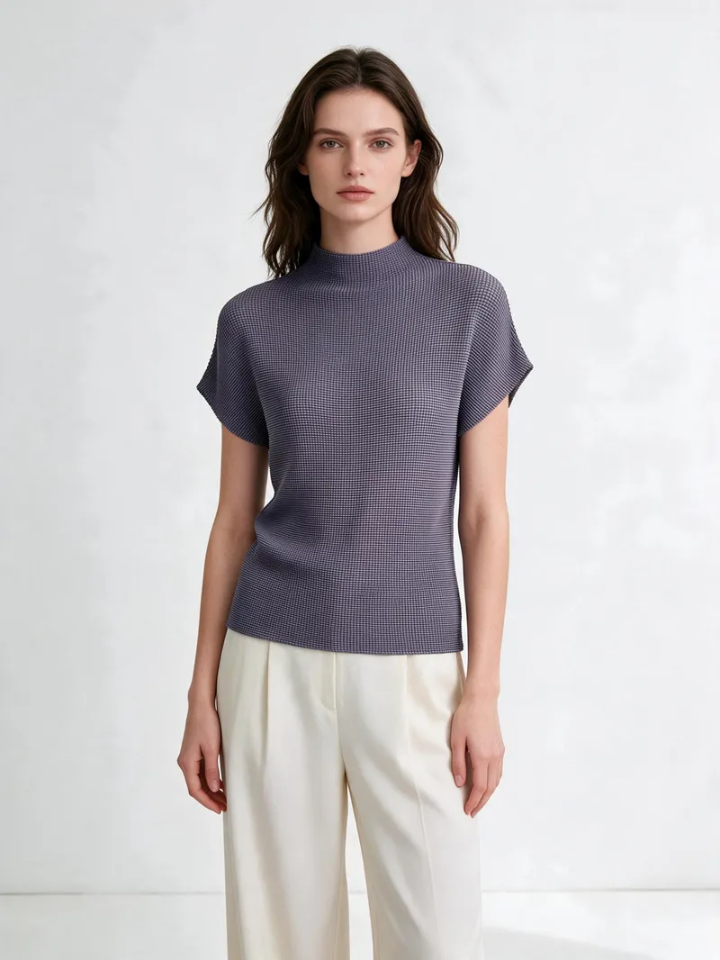 Pleated Top 21 - Tops - Women by SUZHE PLEATS